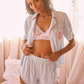 Simple Plaid Teapot Embroidery Pajama Set – Homewear Comfort & Charm