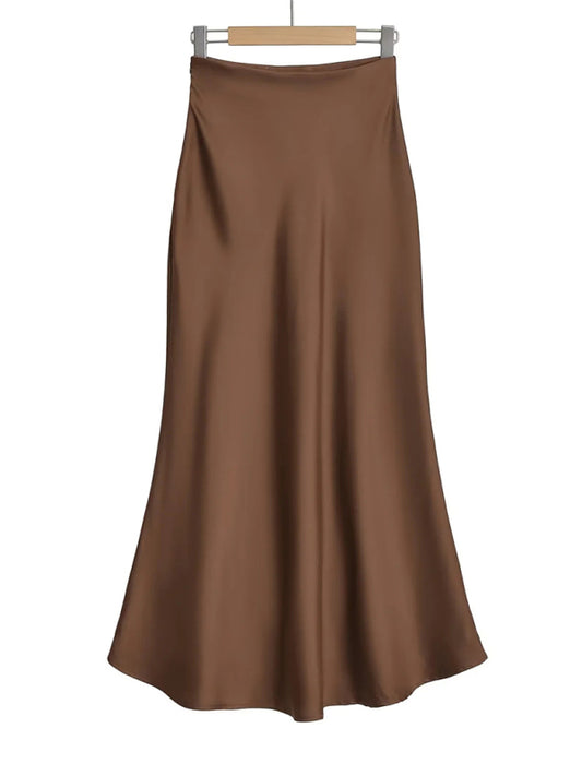 High waist maxi skirt