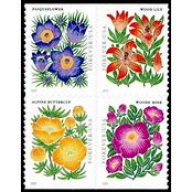 USPS Forever Stamps - Book of 20 - Mountain Flora